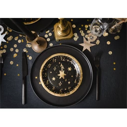 Papírtányér óra 18 cm mix S/6