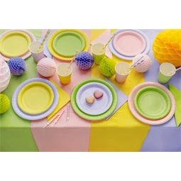 Papírtányérok 18 cm sárga S/6