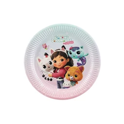 Papírtányérok Gabby babaháza, mix, 23 cm S/6