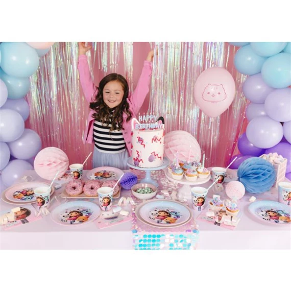 Papírtányérok Gabby babaháza, mix, 23 cm S/6