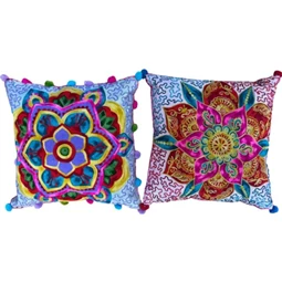 Párna Mandala mintás 40x5x40 cm 2 féle