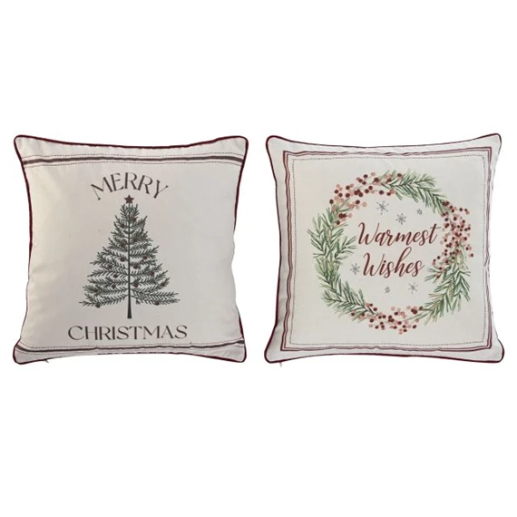 Párnahuzat karácsonyi 45x1x45 cm 2 féle