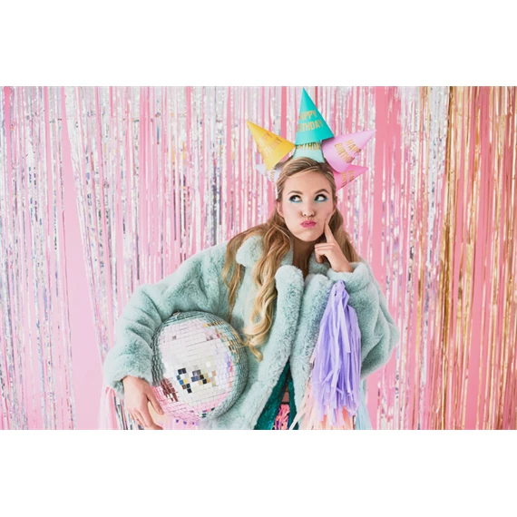 Party kalapok boldog születésnapot, mix, 16 cm S/6