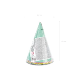 Party kalapok boldog születésnapot, mix, 16 cm S/6