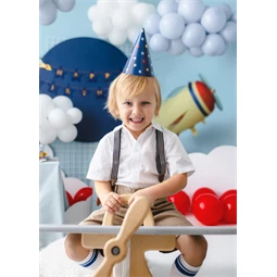 Party kalapok csillagok, 16 cm, mix S/6