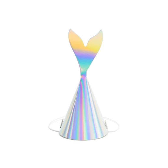 Party kalapok sellő, irizáló, 18 cm S/6