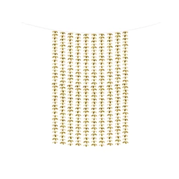 Party függöny virágokkal arany 100x210 cm