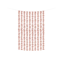 Party függöny virágokkal rózsaarany 100x210 cm