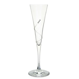 Pezsgős pohár Swarovski kristállyal 120 ml 23x6 cm S/2
