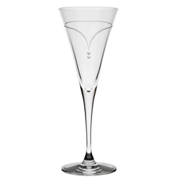 Pezsgős pohár Swarovski kristállyal 200 ml 22x8,2 cm S/6