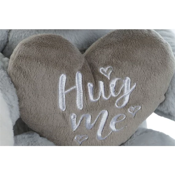 Plüss maci szívvel 25x30x37 cm 3 féle