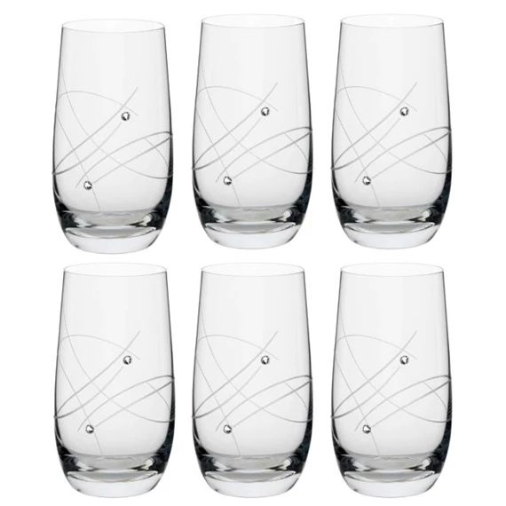 Pohár Swarovski kristállyal 390 ml 13,3x7 cm S/6