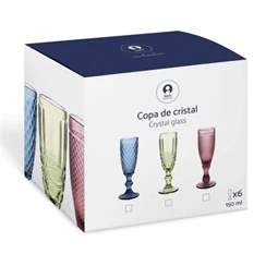 Pohár szett 8,7x8,7x17 cm 285 ml S/6