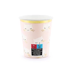 Papírpohár cica, 200 ml S/6