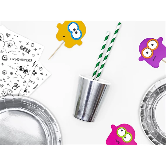 Papírpohár ezüst 220 ml S/6