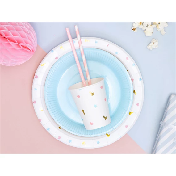 Papírpohár fiú vagy lány, babaváró buli 200 ml S/6