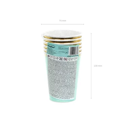 Papírpohár menta 220 ml S/6