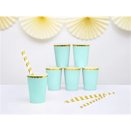Papírpohár menta 220 ml S/6