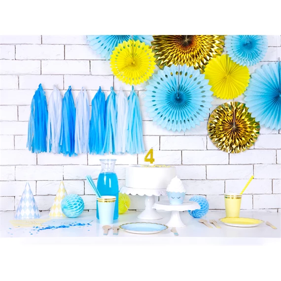 Papírpohár világoskék 220 ml S/6