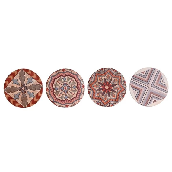 Poháralátét szett 10,8x10,8x0,7 cm S/4