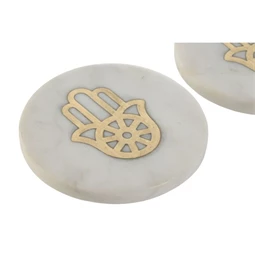 Poháralátét szett 10x10x5 cm S/4