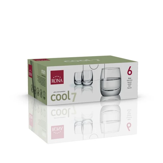 Röviditalos pohár COOL 70 ml 5x5,7 cm S/6