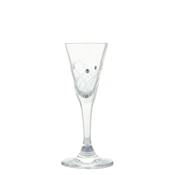 Röviditalos pohár Swarovski kristállyal 25 ml 11,5x5 cm S/2