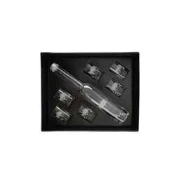 Röviditalos pohár palackkal, hal mintával, Swarovski kristállyal 200 ml/ 30 ml S/6