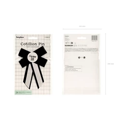 Rozetta 18. születésnapra 11x17 cm krém-fekete