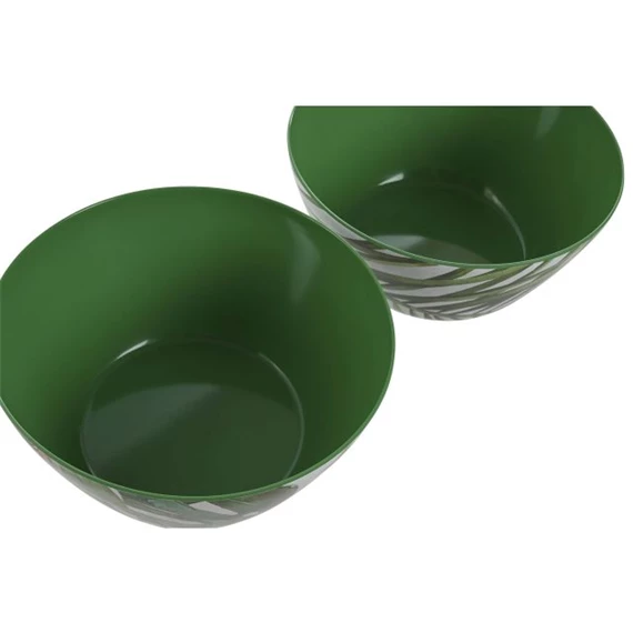 Salátástál leveles 25x25x12 cm 2 féle