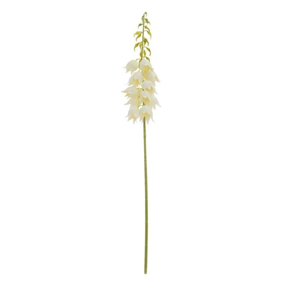 Selyemvirág Yucca műanyag 100 cm zöld, fehér