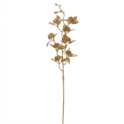 Selyemvirág ág bogáncs, glitteres 105 cm