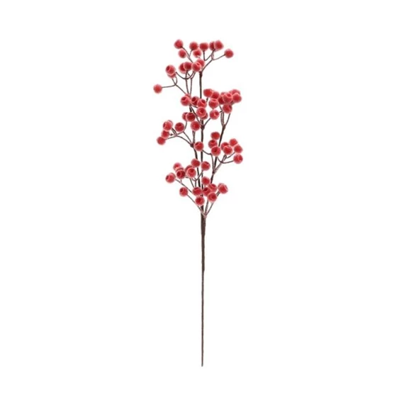 Selyemvirág ág bogyós, jeges 55 cm