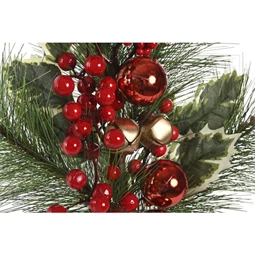 Selyemvirág ág fenyő, bogyók 30x7x60 cm