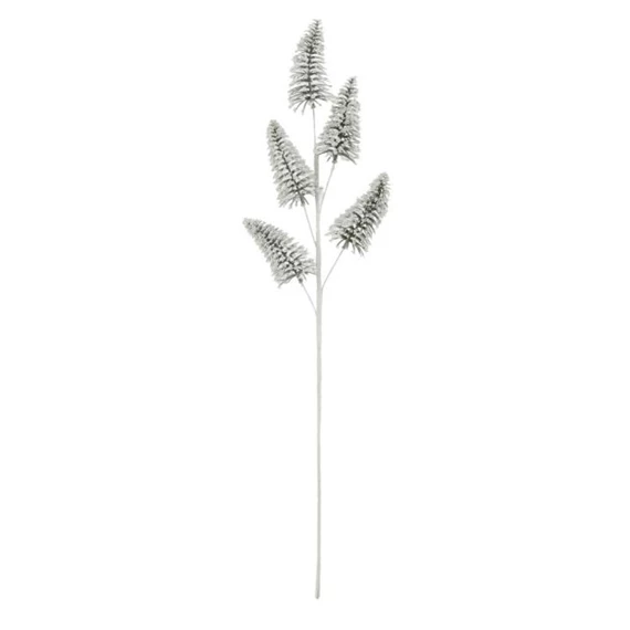 Selyemvirág ág fenyő, jeges 63 cm