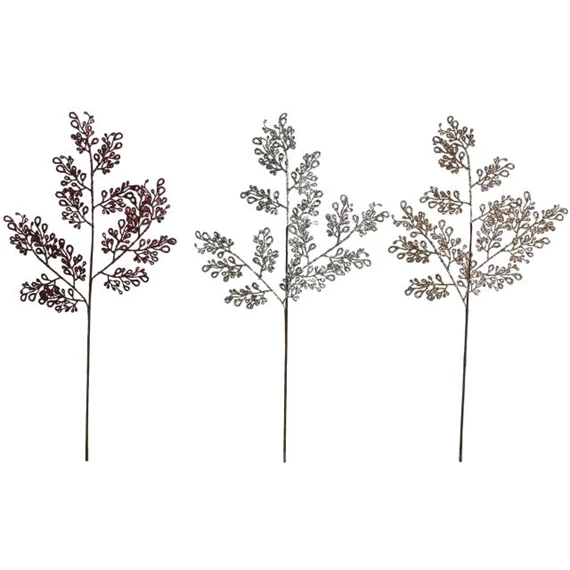 Selyemvirág ág leveles 22x22x76 cm 3 féle