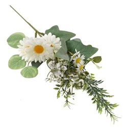 Selyemvirág ág Margarétával 45 cm