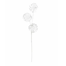 Selyemvirág ág pitypang, glitteres 50 cm
