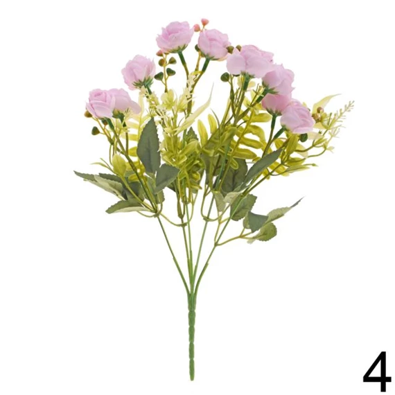 Selyemvirág boglárka csokor 27 cm 5 féle