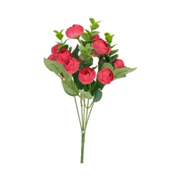 Selyemvirág Boglárkacsokor Eukaliptusszal 31 cm