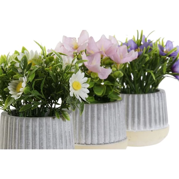 Selyemvirág 13x13x15 cm 3 féle