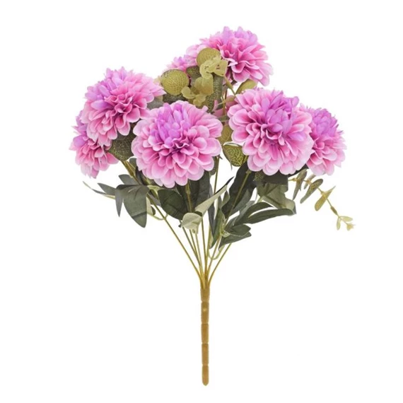 Selyemvirág csokor dália 40 cm