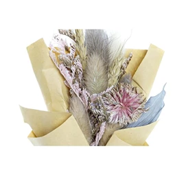 Selyemvirág csokor szárazvirág 10x5x18 cm 2 féle