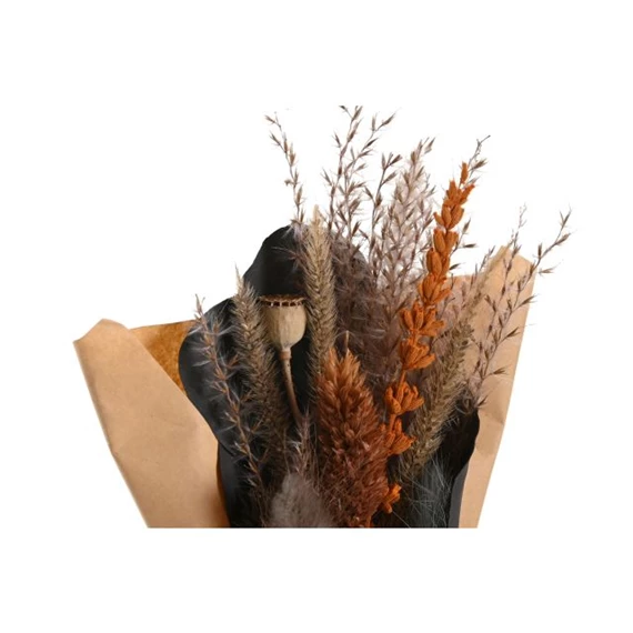 Selyemvirág csokor szárazvirág 10x5x18 cm 2 féle