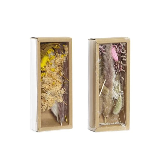 Selyemvirág csokor szárazvirág 10x5x23 cm 2 féle