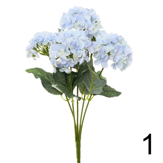 Selyemvirág hortenzia csokor 42 cm 3féle