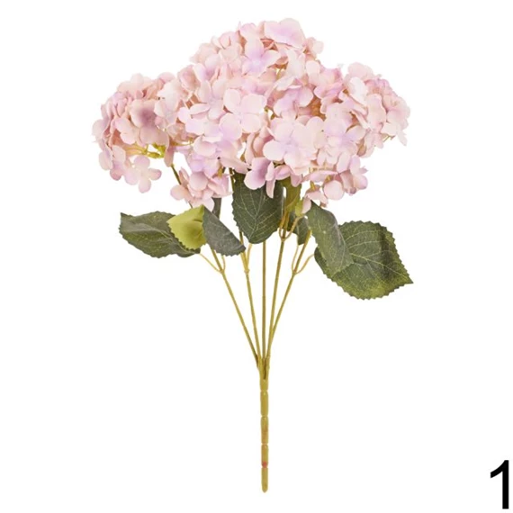 Selyemvirág hortenzia csokor, nyári 45 cm 3féle