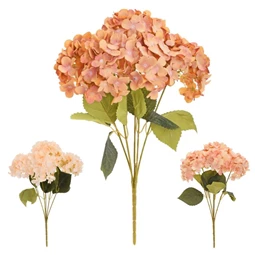 Selyemvirág hortenzia csokor, őszi 45 cm 3féle