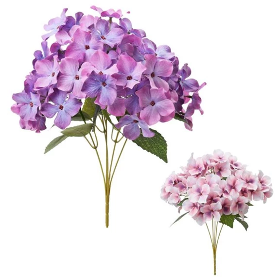 Selyemvirág hortenzia 32 cm 2féle