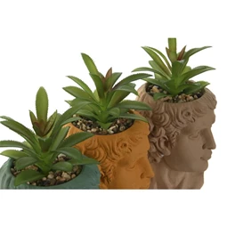 Selyemvirág kaspóban 10,5x10,5x18,5 cm 3 féle